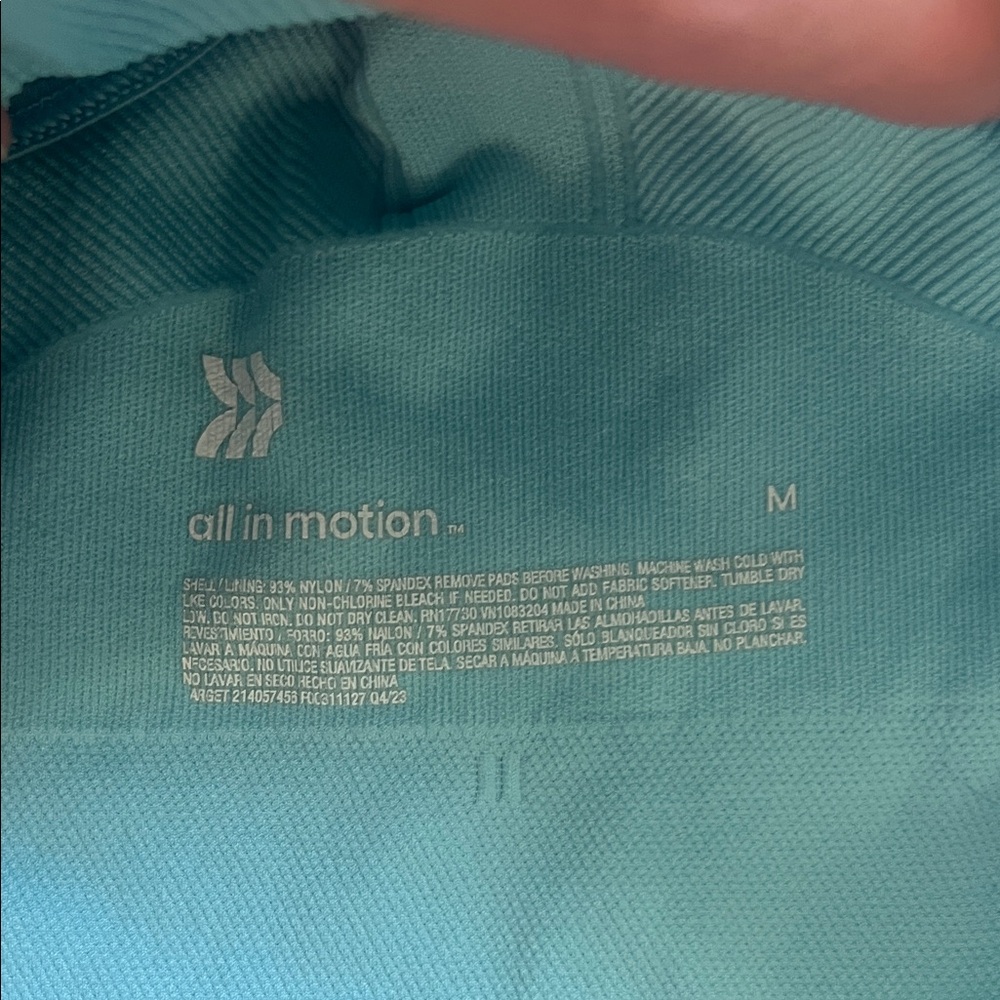 4 - All In Motion Women's Seamless Sports Bra Set - Black, White, Blue - Picture 6 of 6